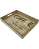 Picture of Wooden serving tray "MORNING COFFEE" design