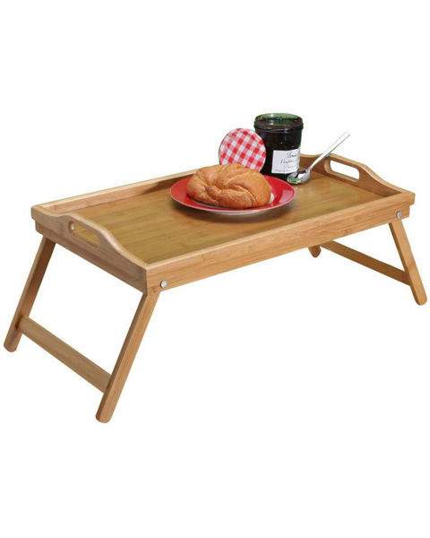 Picture of Bamboo serving tray with legs