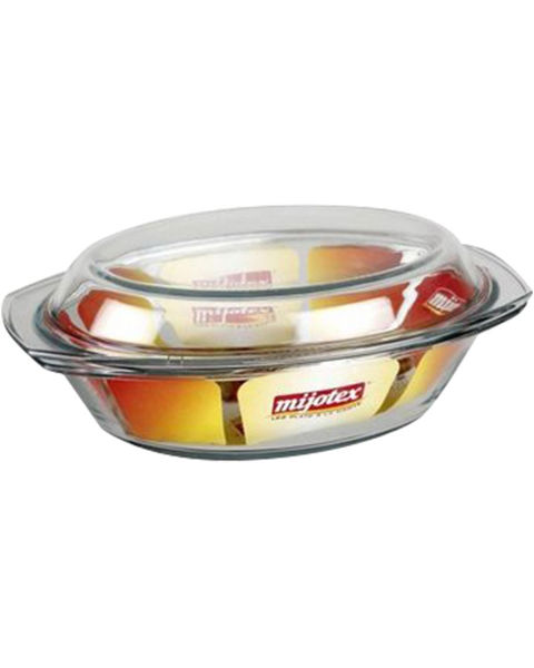 Picture of Glass fireproof casserole with lid